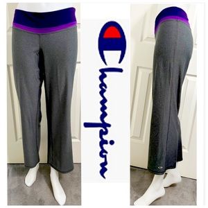 Champion, Charcoal Grey, Stay Dry Ankle Cropped Leggings, Boot Cut Cuff, Size XL